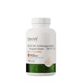   OstroVit KSM-66 Ashwagandha® + Magnesium + B6 P-5-P (90 Veg Kapszula)