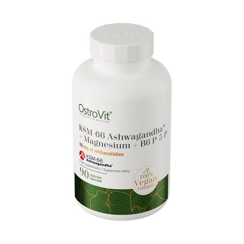 OstroVit KSM-66 Ashwagandha® + Magnesium + B6 P-5-P (90 Veg Kapszula)