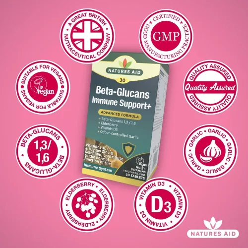 Natures Aid Béta-glükán tabletta (30 Tabletta)