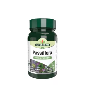   Natures Aid Passiflora Complex - Golgotavirág-Citromfű-Abrakzab (60 Tabletta)
