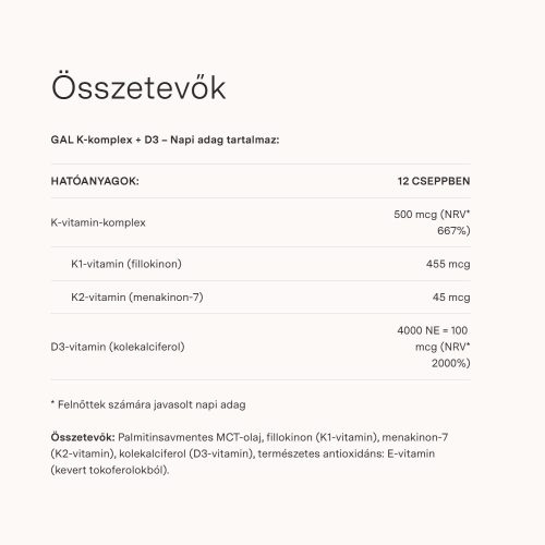 GAL K-komplex+D3 (20 ml)
