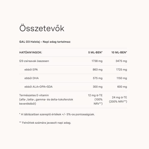 GAL Ω3 Halolaj - Omega-3 (250 ml)