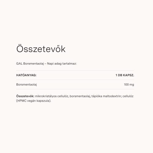 GAL Borsmentaolaj (60 Kapszula)