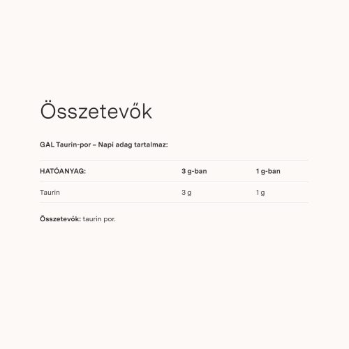 GAL Taurin Por Utántöltő (500 g)