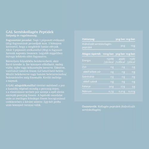 GAL Sertéskollagén Peptidek (300 g)