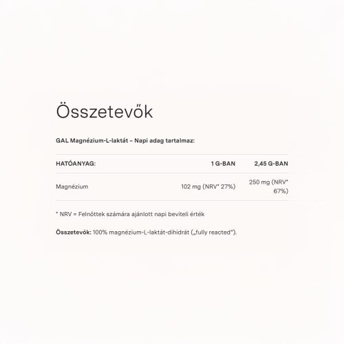 GAL Magnézium-L-laktát (221 g)