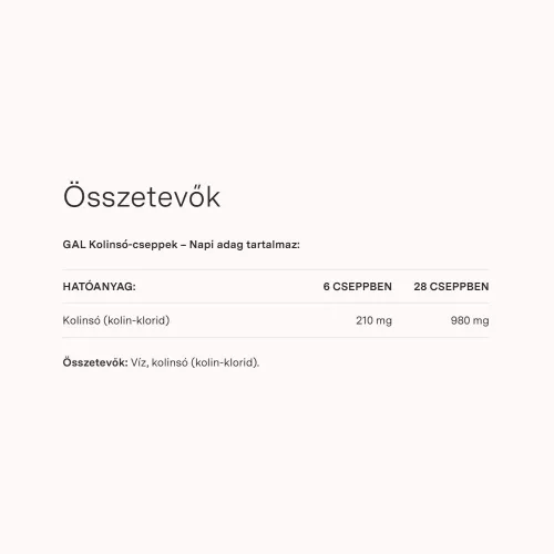 GAL Kolin-só cseppek (100 ml)