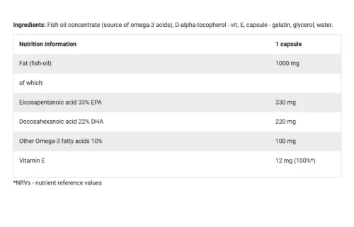 Olimp Sport Gold Omega 3 Sport Edition (120 Kapszula)