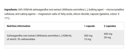 Olimp Sport Ashwagandha 600 Sport (60 Kapszula)