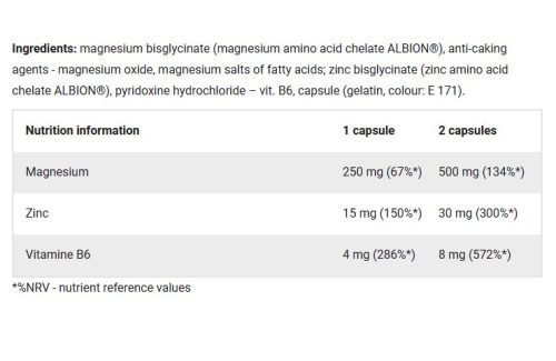 Olimp Sport Chela-MZB Sport Formula Mega Caps - Cink, magnézium és B6-vitamin (60 Kapszula)