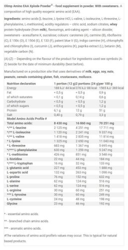 Olimp Sport Amino EAA Xplode Por (520 g, Ananász)