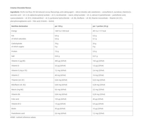 Olimp Sport Cream Of Rice  (1000 g, Csokoládé)