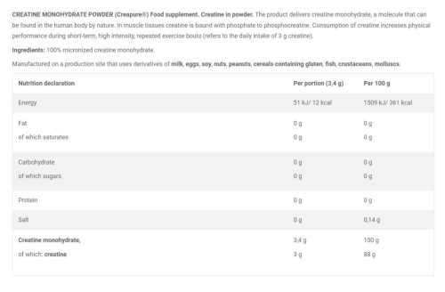 Olimp Sport Creatine Monohydrate Powder Creapture (500 g)