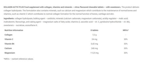 Olimp Sport Kolagen Activ Plus Sport Edition (80 rágótabletta)