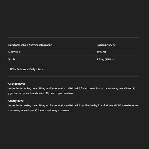 Olimp Sport L-karnitin 3000 Extreme Shot (üveg) (25 ml, Cseresznye)