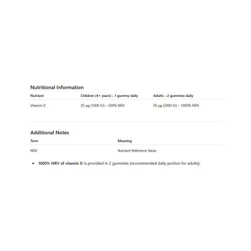 Olimp Labs  Gold-Vit® D Gummies - D Vitamin Gumicukor (60 Gumicukor, Eper)