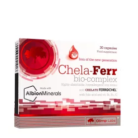   Olimp Labs Chela-ferr® Bio-complex - Szerves Vas Vitaminokkal (30 Kapszula)