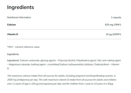 Olimp Labs Calcium D3 Forte - Extra Adag Kálcium! (60 Tabletta)