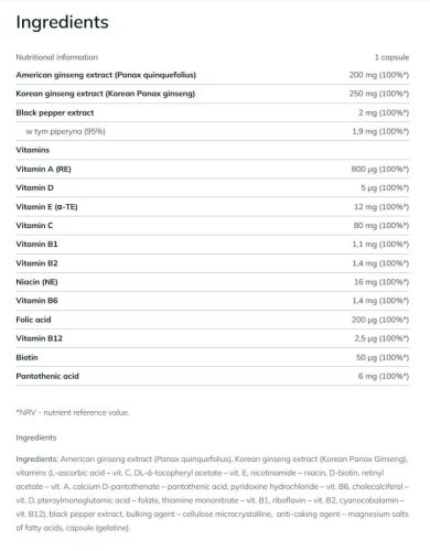 Olimp Labs Ginseng Vita-complex (30 Kapszula)