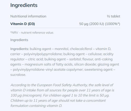 Olimp Labs Gold-Vit D3 FAST 4000 IU (30 Tabletta)