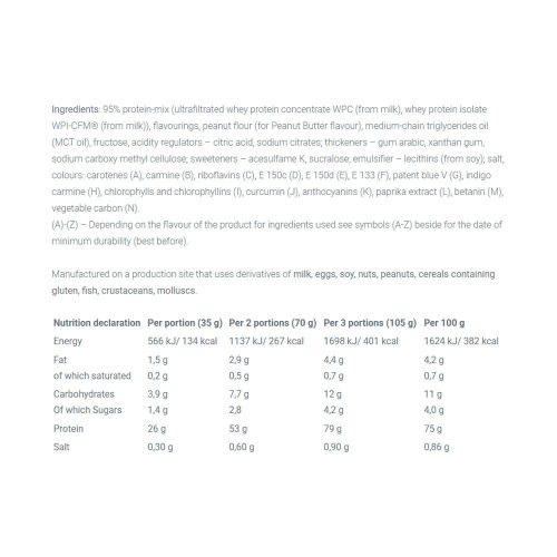 Olimp Sport Whey Protein Complex 100% - Tejsavófehérje Komplex (35 g, Vanília)