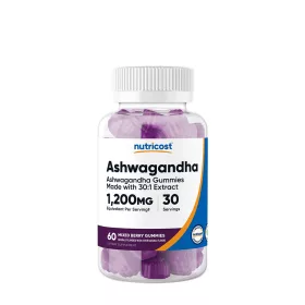   Nutricost Ashwagandha Gummies (60 Gumicukor, Erdei Bogyó Mix)