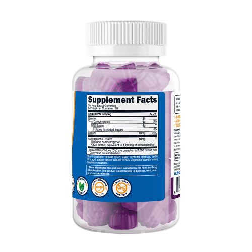 Nutricost Ashwagandha Gummies (60 Gumicukor, Erdei Bogyó Mix)