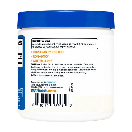 Nutricost DMAE Bitartrate (100 g, Ízesítetlen)