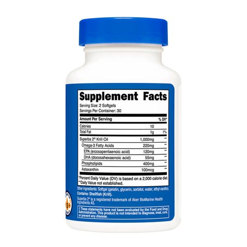 Nutricost Krill Oil Complex 1.000 mg (60 Lágykapszula)