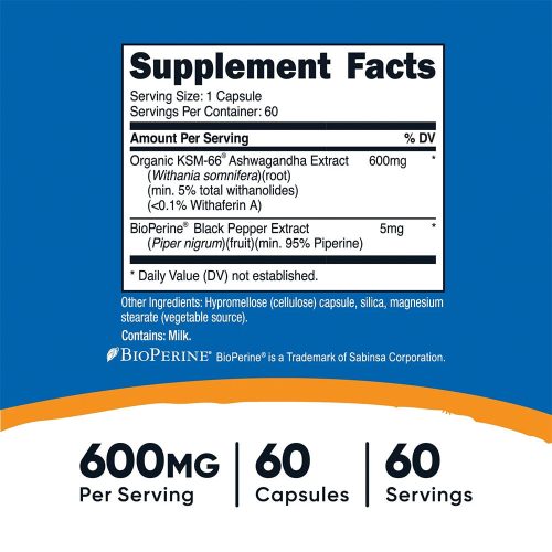 Nutricost KSM-66  (60 Kapszula)