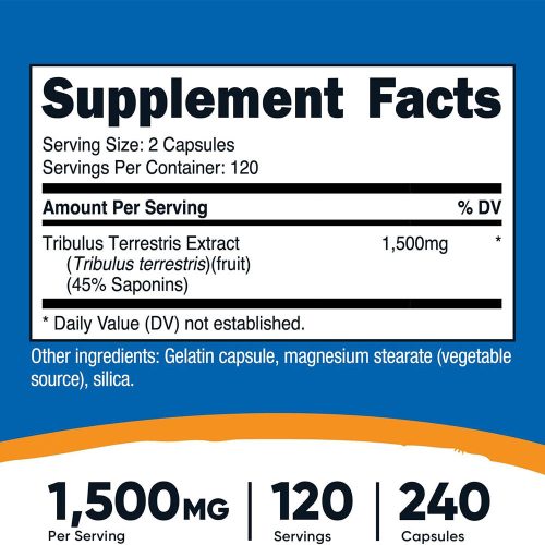 Nutricost Tribulus 1500 mg (240 Kapszula)