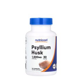   Nutricost Psyllium Husk 1500 mg - Útifűmaghéj (90 Kapszula)