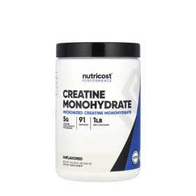Nutricost Creatine Monohydrate Powder (453 g, Ízesítetlen)