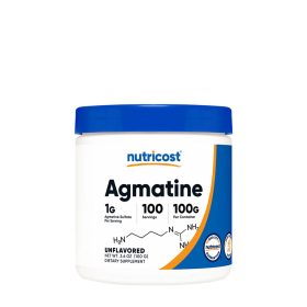  Nutricost Pure Agmatine Sulfate Powder (100 g, Ízesítetlen)