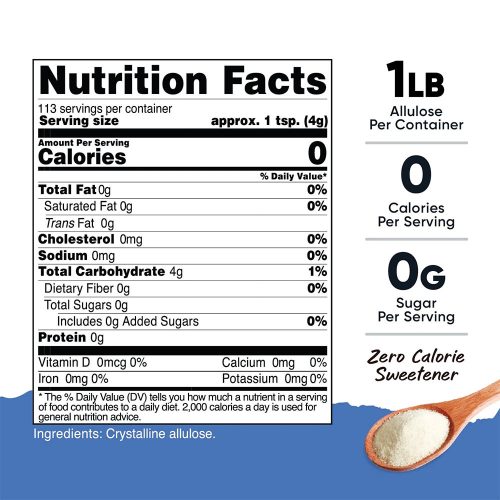 Nutricost Allulose Sweetener Powder - Allulóz Édesítőszer Por (454 g)