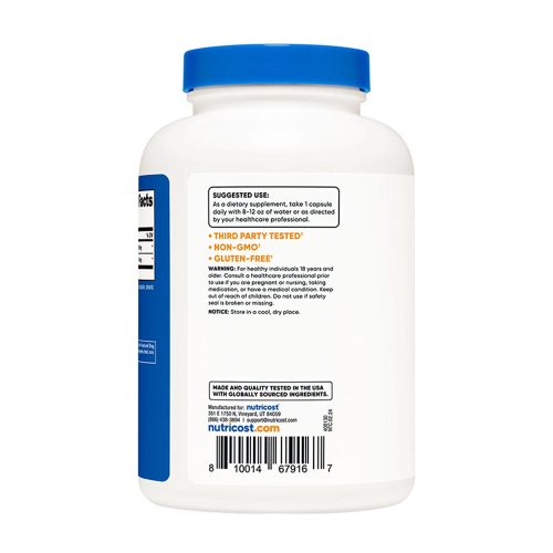 Nutricost Betaine HCI + Pepsin Capsules (240 Kapszula)