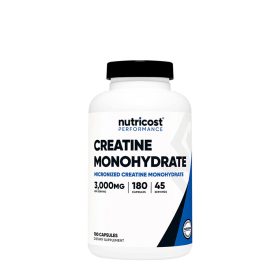   Nutricost Creatine Monohydrate Capsules - Kreatin-monohidrát Kapszula (180 Kapszula)