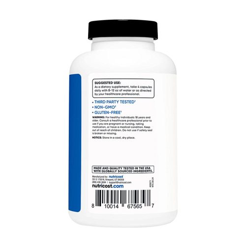 Nutricost Creatine Monohydrate Capsules - Kreatin-monohidrát Kapszula (180 Kapszula)