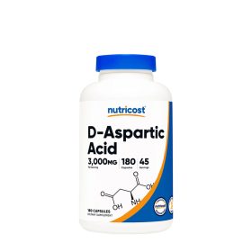   Nutricost D-Aspartic Acid Capsules - D-aszparginsav Kapszula (180 Kapszula)