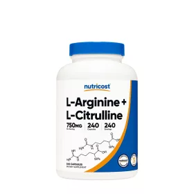   Nutricost L-Arginine L-Citrulline Complex Capsules (240 Kapszula)