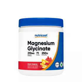   Nutricost Magnesium 30% Glycinate Powder (250 g, Gyümölcsös Puncs)