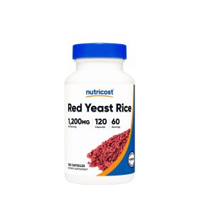   Nutricost Red Yeast Rice Capsules 1200 mg - Vörös Rizs Élesztő Kapszula (120 Kapszula)