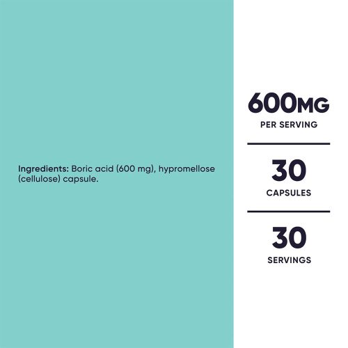 Nutricost Boric Acid Capsules - Bórsav Hüvelykúp (30 Kapszula)