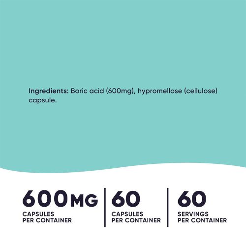 Nutricost Boric Acid Capsules - Bórsav Hüvelykúp (60 Kapszula)
