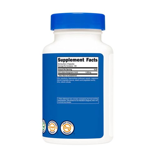 Nutricost  AKG 1000 mg (240 Kapszula)