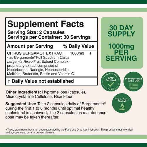 Double Wood Supplements Citrus Bergamot Extract (60 Kapszula)