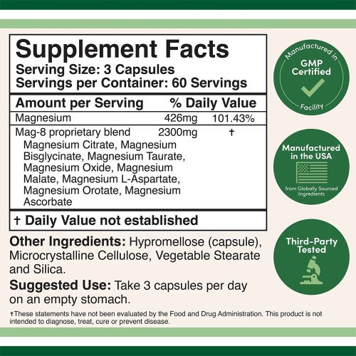 Double Wood Supplements Magnesium Complex (180 Kapszula)