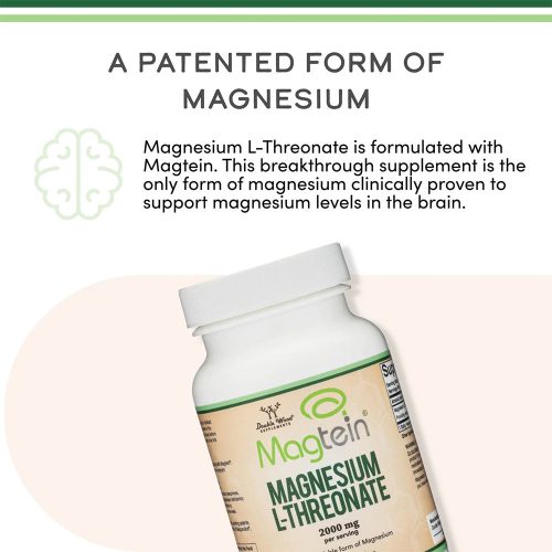 Double Wood Supplements Magnesium L-Threonate (Magtein) (120 Kapszula)