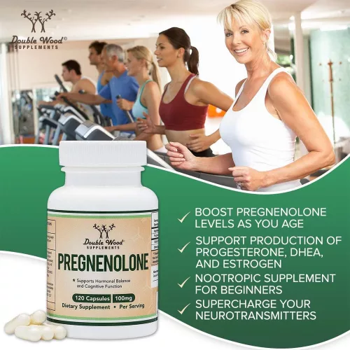 Double Wood Supplements Pregnenolone (120 Kapszula)
