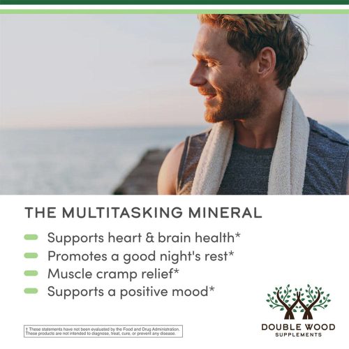 Double Wood Supplements Magnézium-Glicinát Gumivitamin (60 Gumicukor, Szőlő)